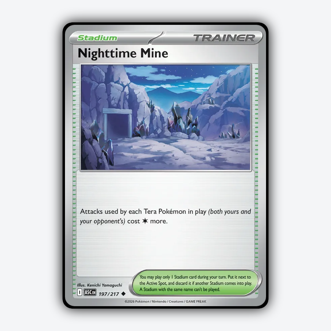 Nighttime Mine 197/217 - Ascended Heroes Set - Card Rug
