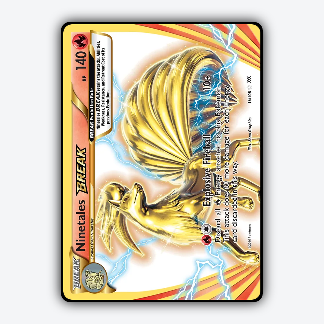 Ninetales BREAK #16 - Evolutions Set - Card Rug