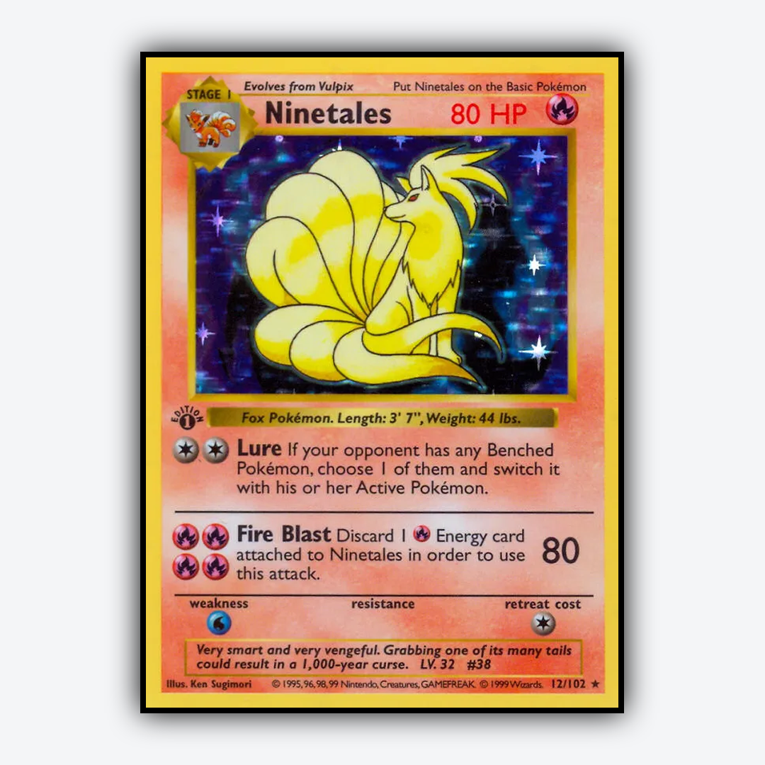 Ninetales #12 - Base Set - Card Rug