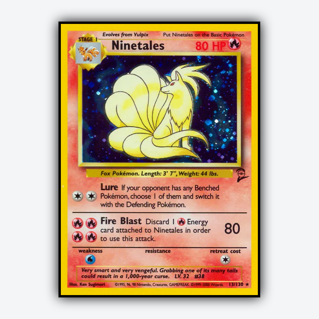 Ninetales 013/130 - Base Set 2 Set - Card Rug