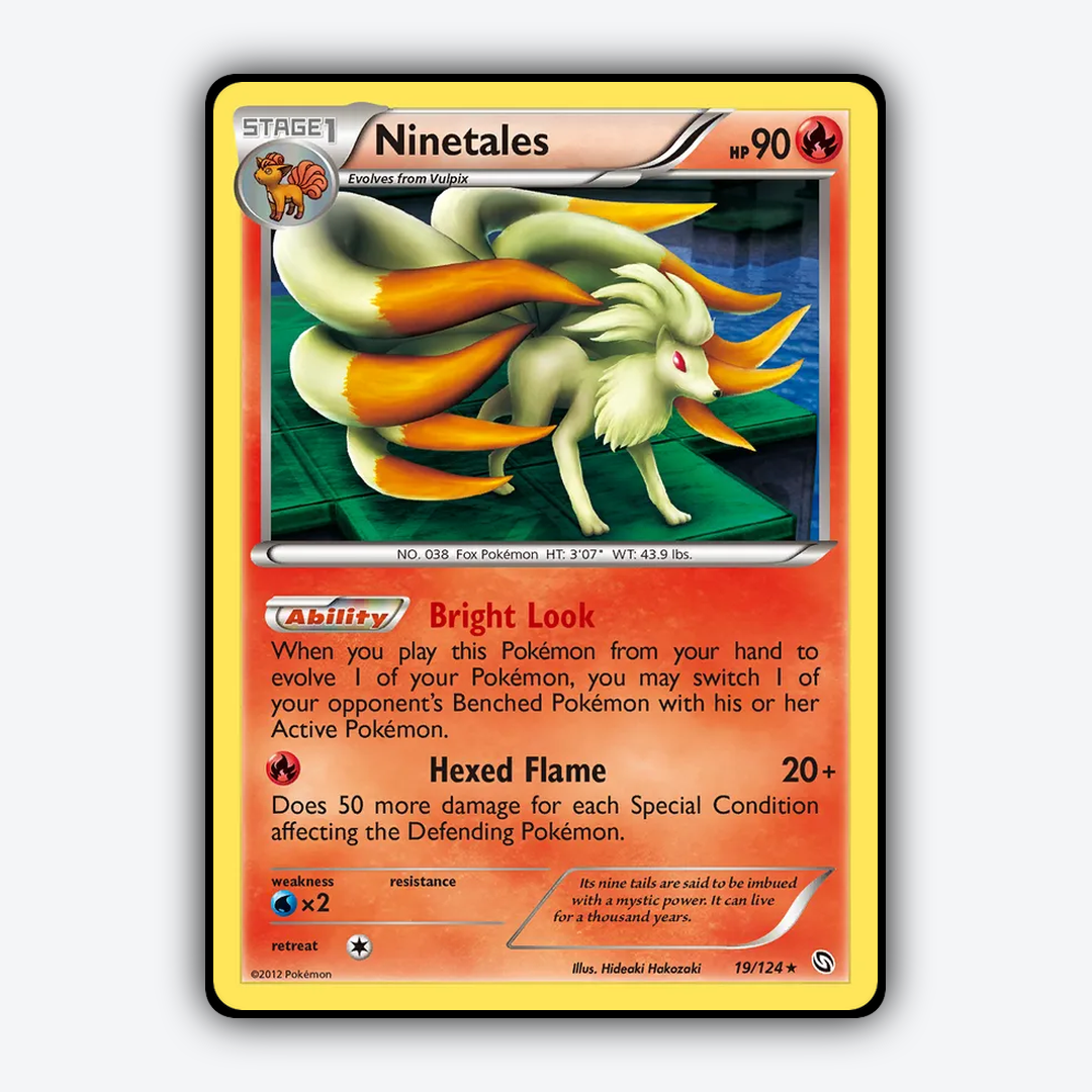 Ninetales 019/124 - Dragons Exalted Set - Card Rug