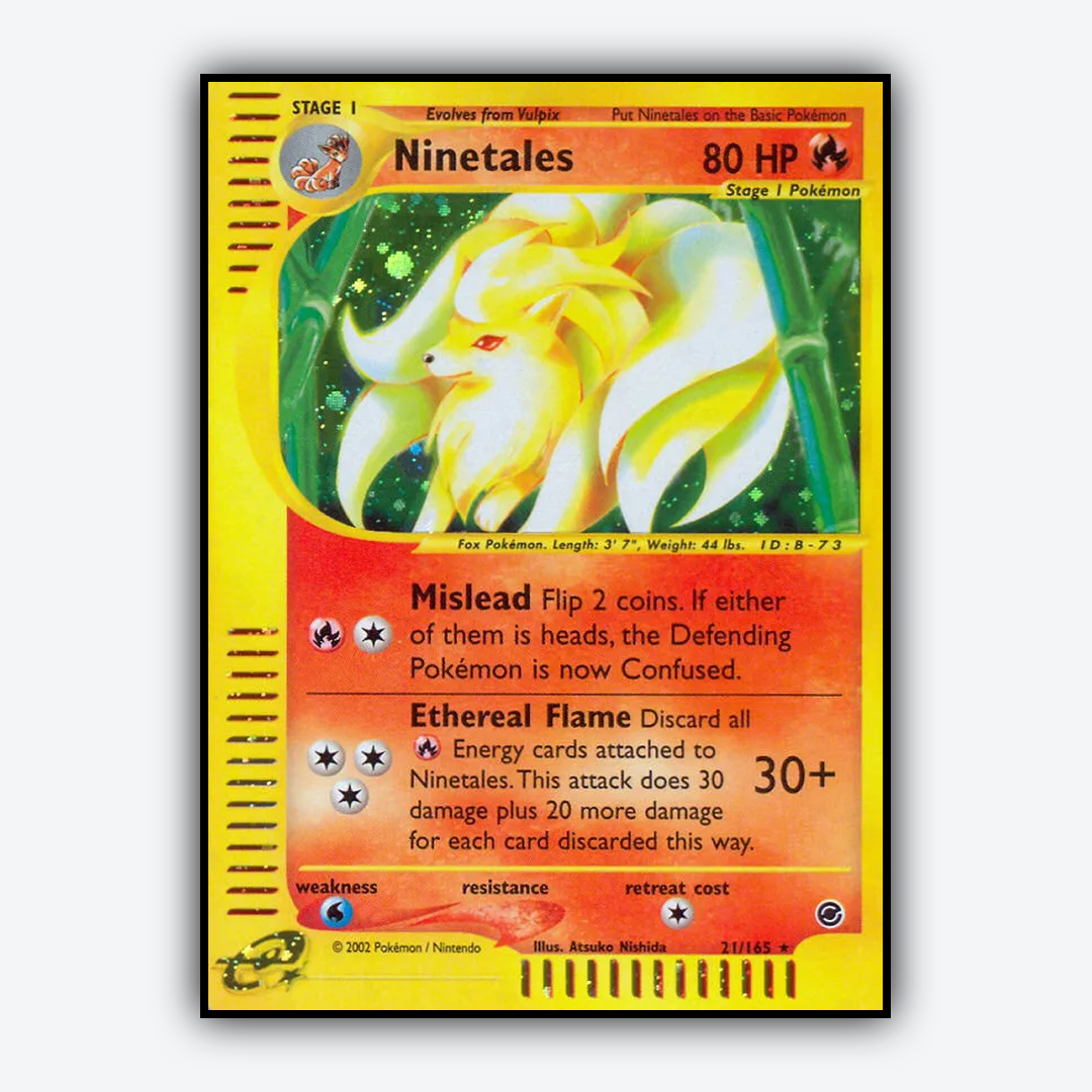 Ninetales 021/165 - Expedition Base Set - Card Rug