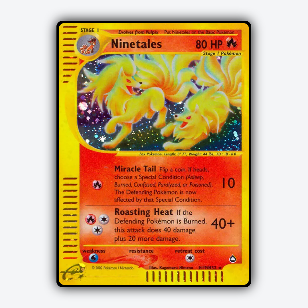 Ninetales H019/147 - H019/147 Aquapolis Set - Card Rug