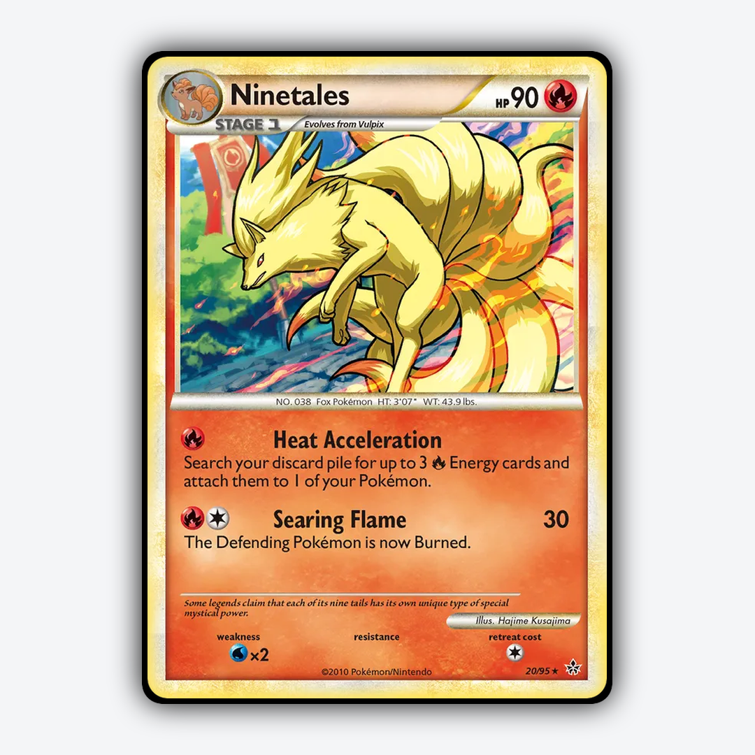 Ninetales 020/95 - HS—Unleashed Set - Card Rug
