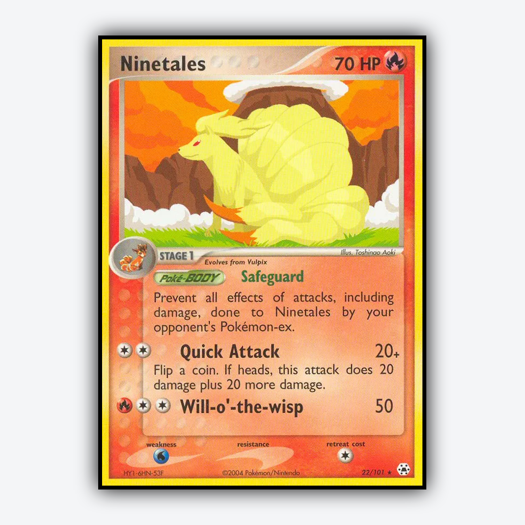 Ninetales 022/101 - Hidden Legends Set - Card Rug