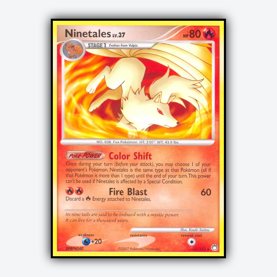 Ninetales 032/123 - Mysterious Treasures Set - Card Rug