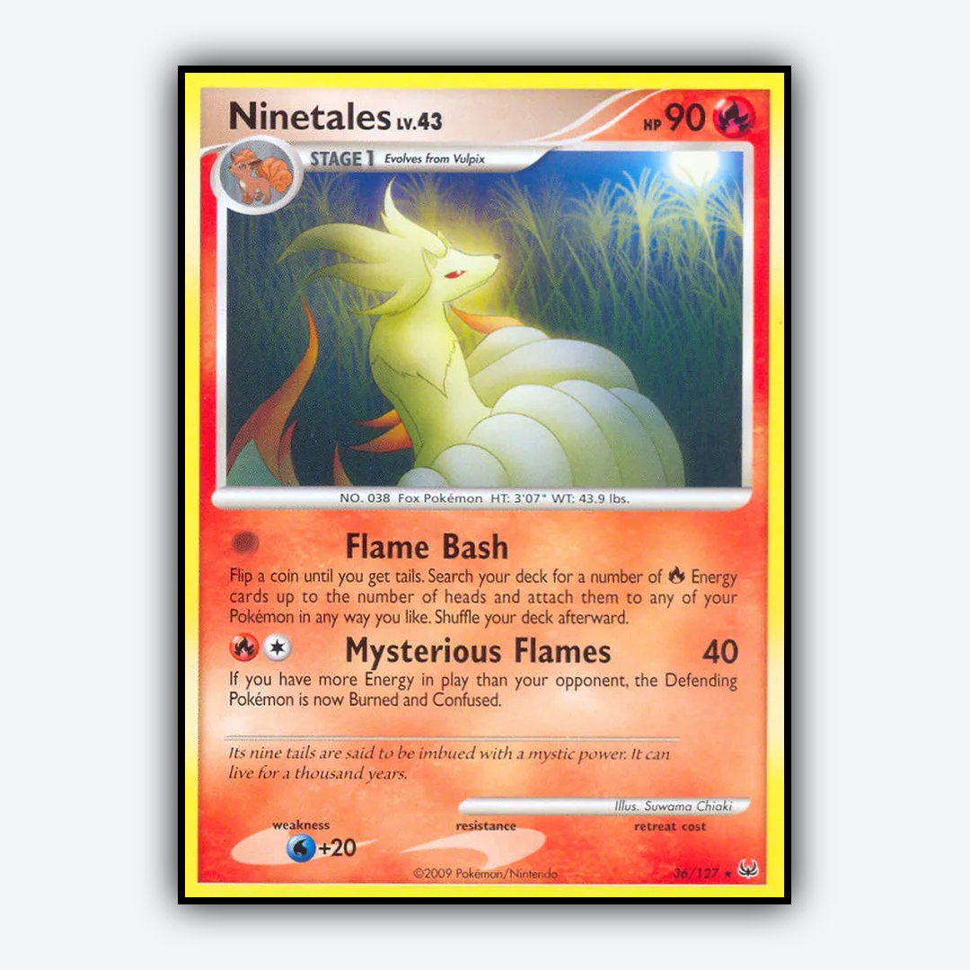 Ninetales 036/127 - Platinum Set - Card Rug