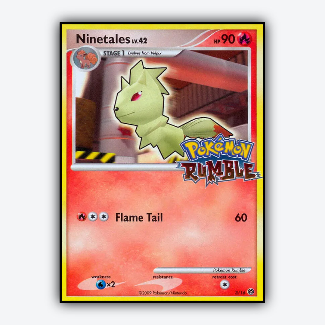 Ninetales 003/16 - Pokémon Rumble Set - Card Rug