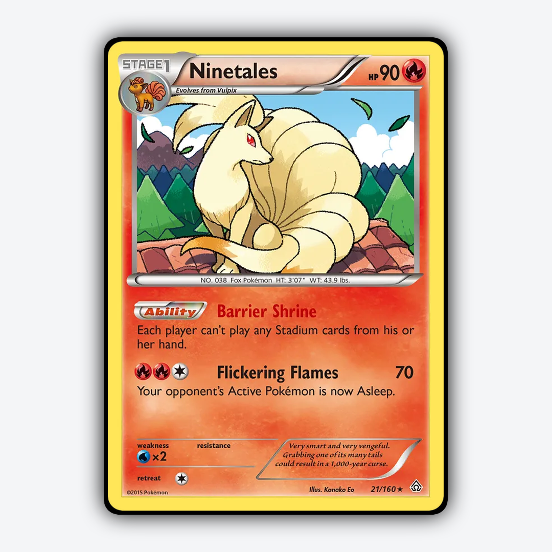 Ninetales 021/160 - Primal Clash Set - Card Rug