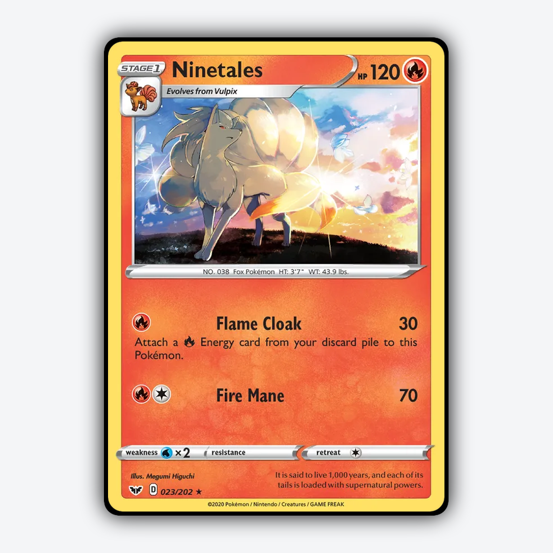 Ninetales 023/202 - Sword & Shield Set - Card Rug