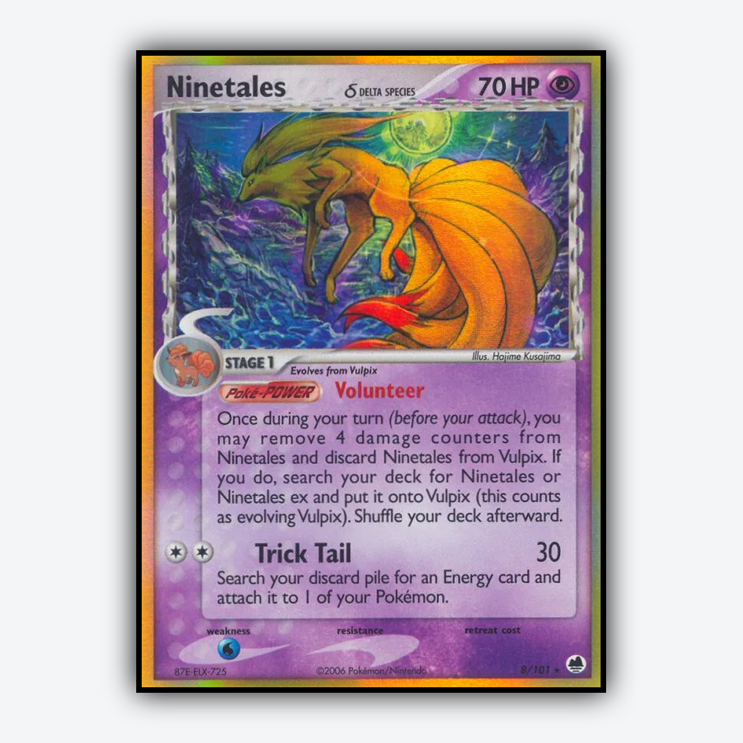 Ninetales δ 008/101 - Dragon Frontiers Set - Card Rug