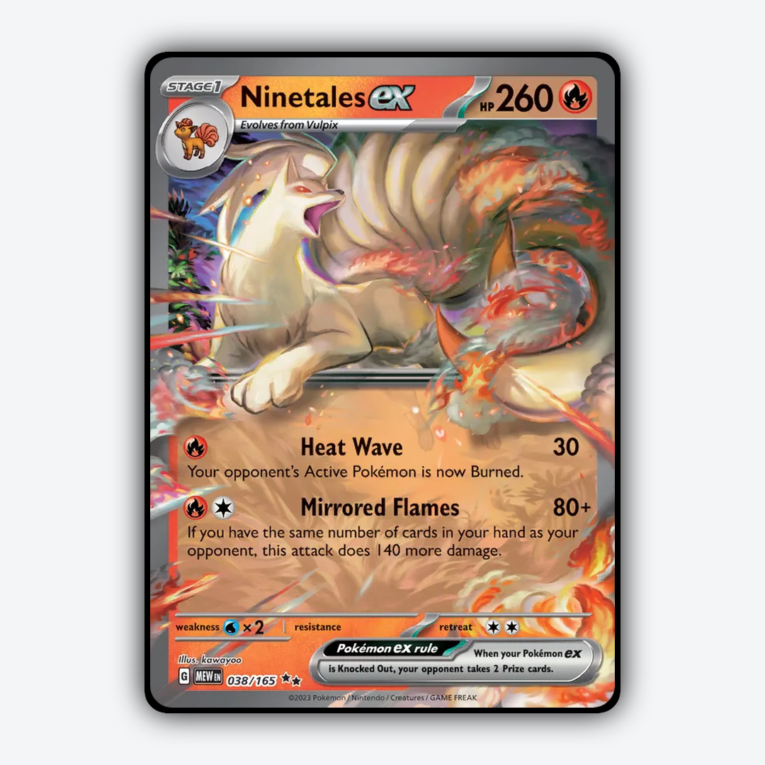 Ninetales ex #38 - 151 Set - Card Rug
