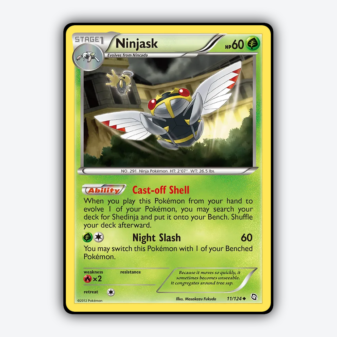 Ninjask 011/124 - Dragons Exalted Set - Card Rug