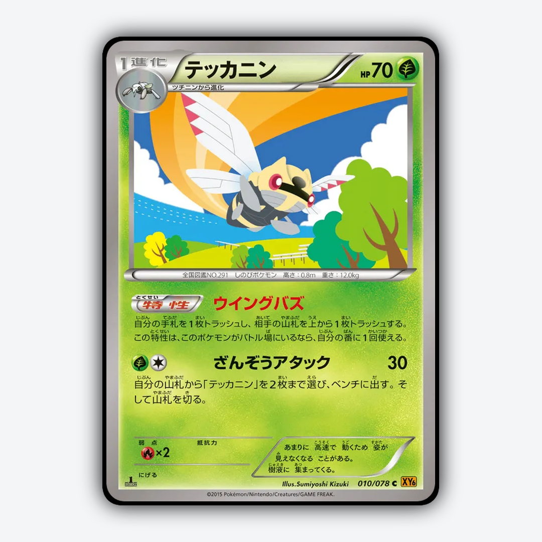 Ninjask 010/078 - Emerald Break Set - Card Rug (JP)
