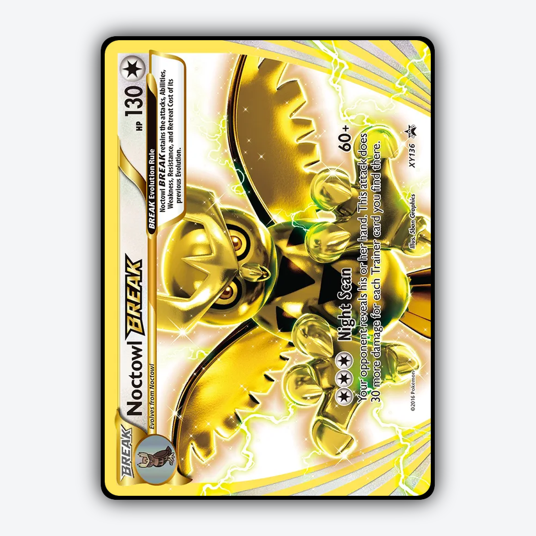 Noctowl BREAK #136 - XY Black Star Promos Set - Card Rug