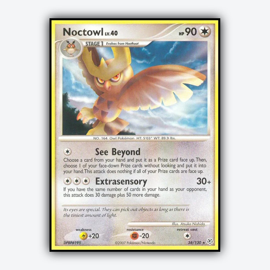 Noctowl 034/130 - Diamond & Pearl Set - Card Rug