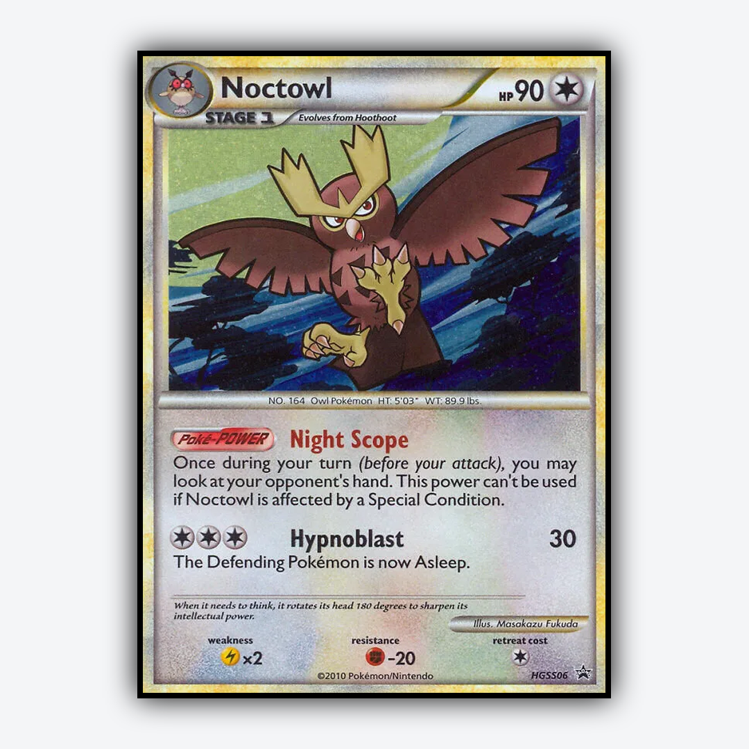 Noctowl #6 - HGSS Black Star Promos Set - Card Rug