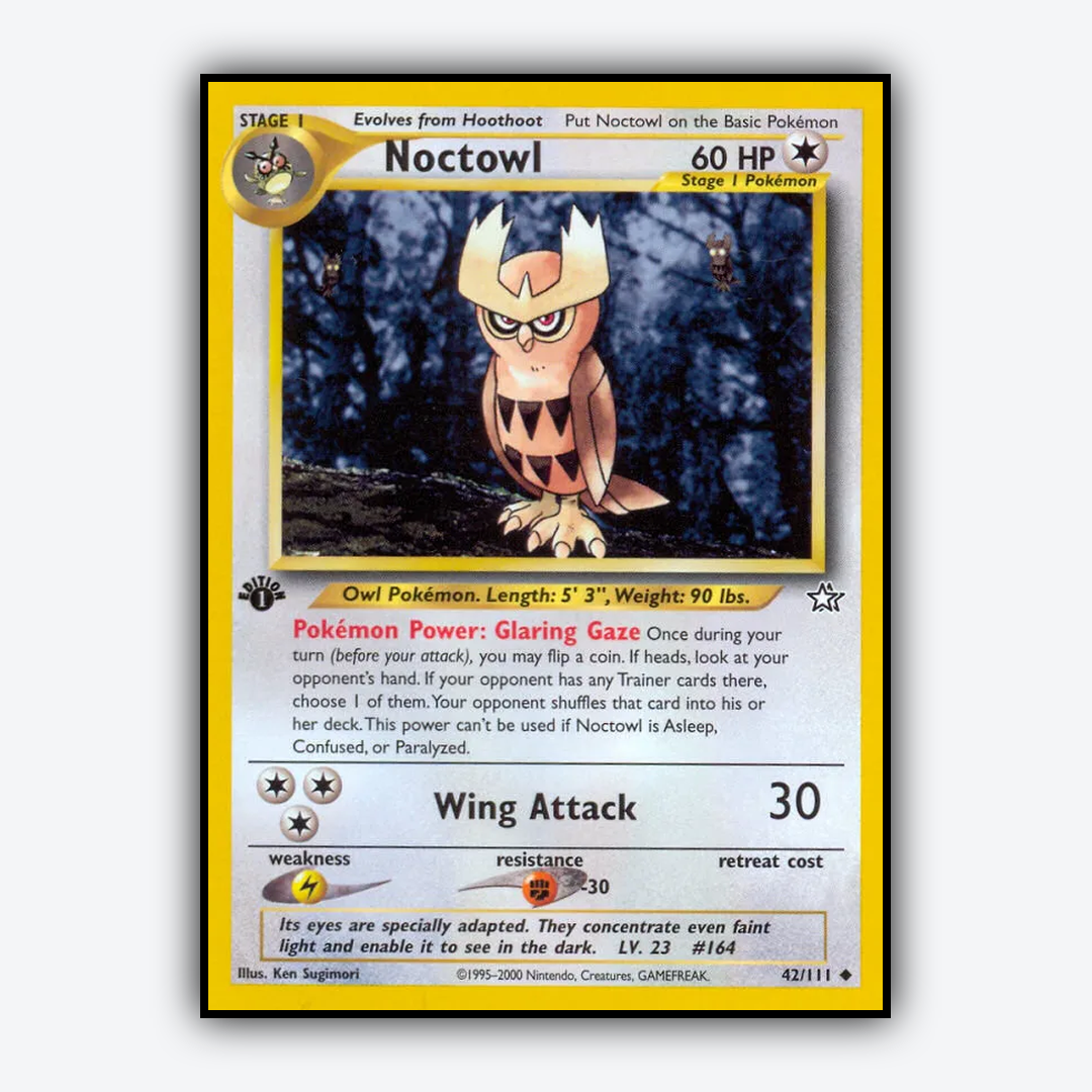 Noctowl 042/111 - Neo Genesis Set - Card Rug