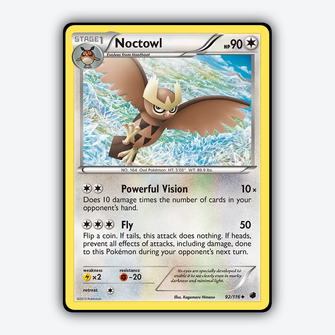 Noctowl 092/116 - Plasma Freeze Set - Card Rug