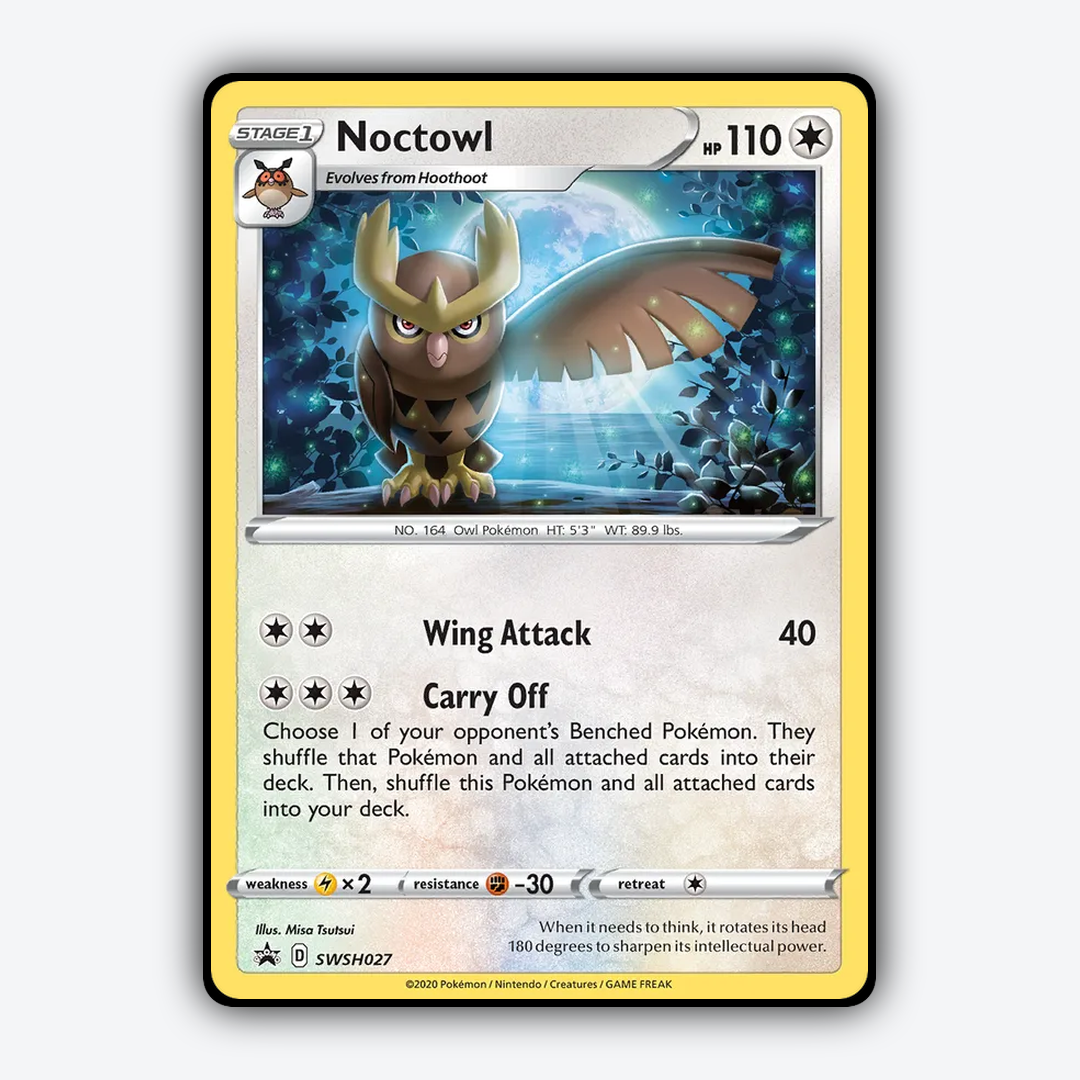 Noctowl #27 - SWSH Black Star Promos Set - Card Rug