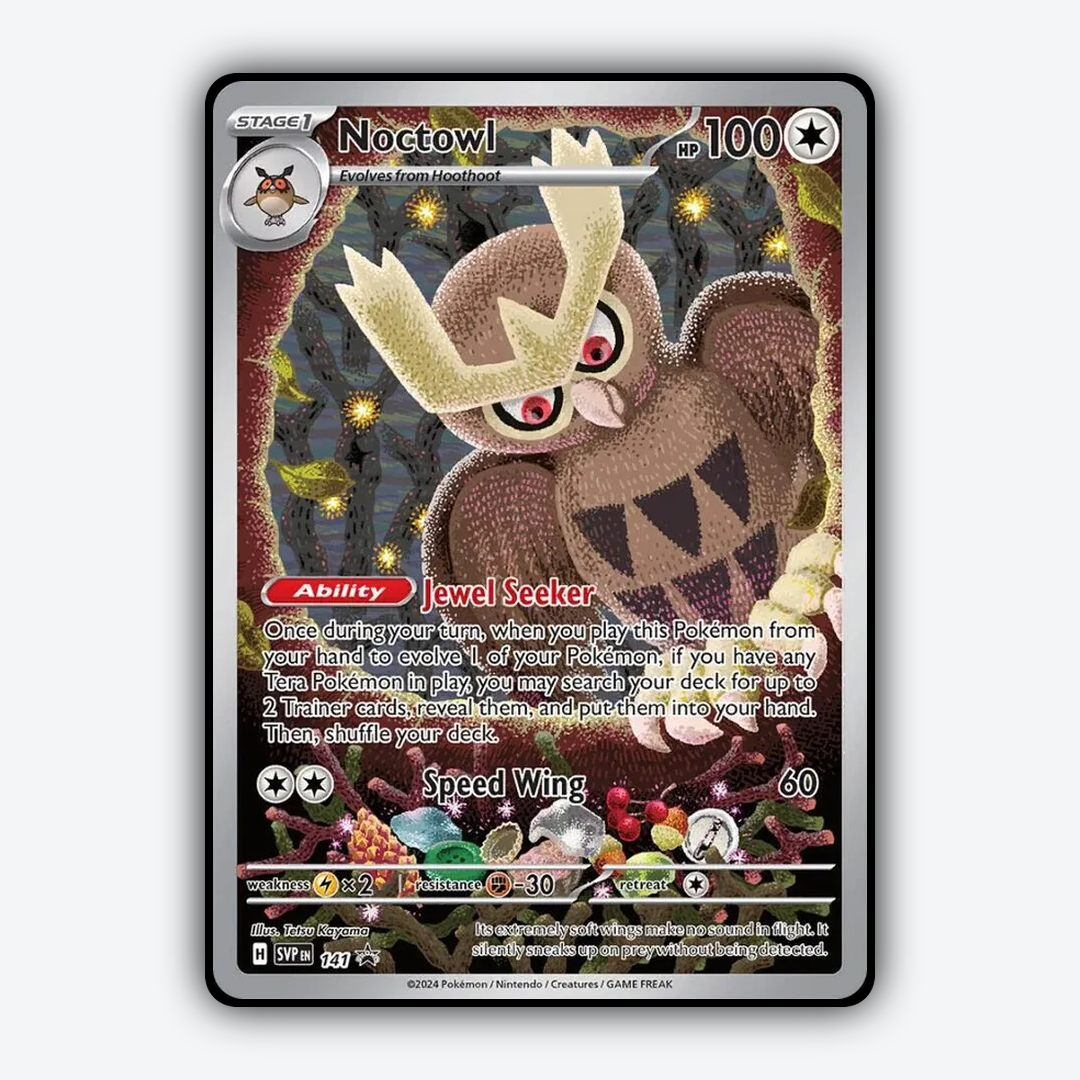 Noctowl #141 - Scarlet & Violet Black Star Promos Set - Card Rug