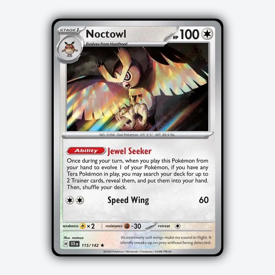 Noctowl 115/142 - Stellar Crown Set - Card Rug