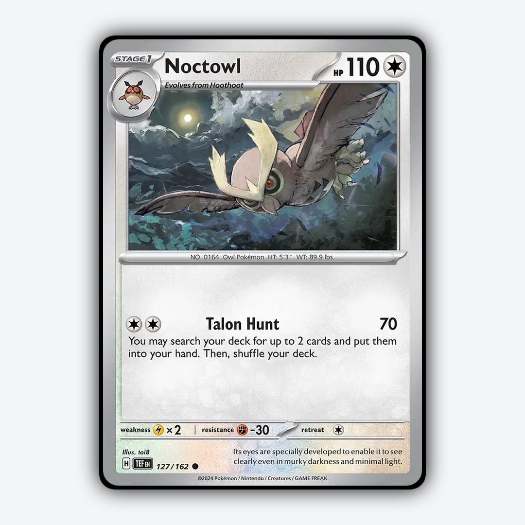Noctowl 127/162 - Temporal Forces Set - Card Rug