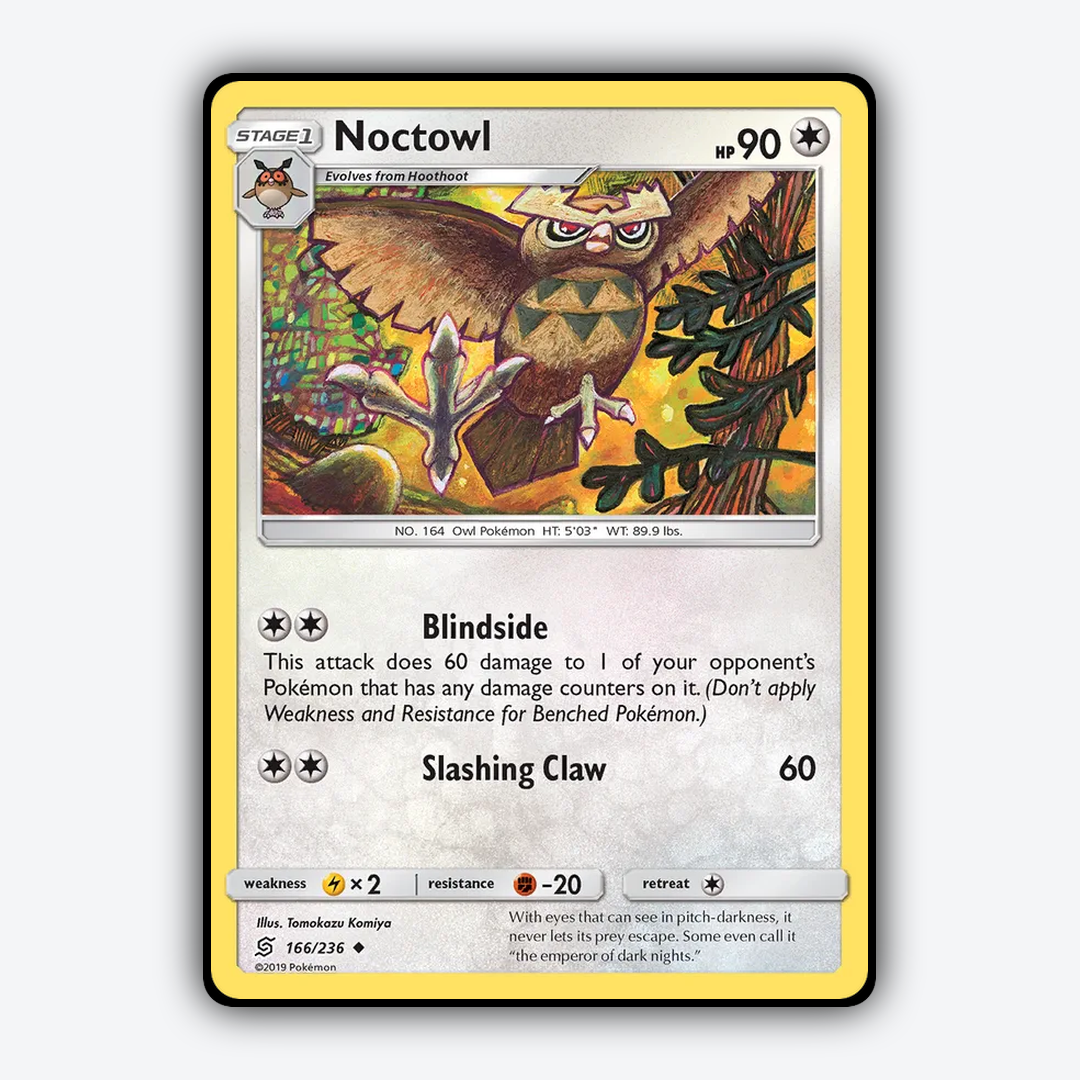 Noctowl 166/236 - Unified Minds Set - Card Rug