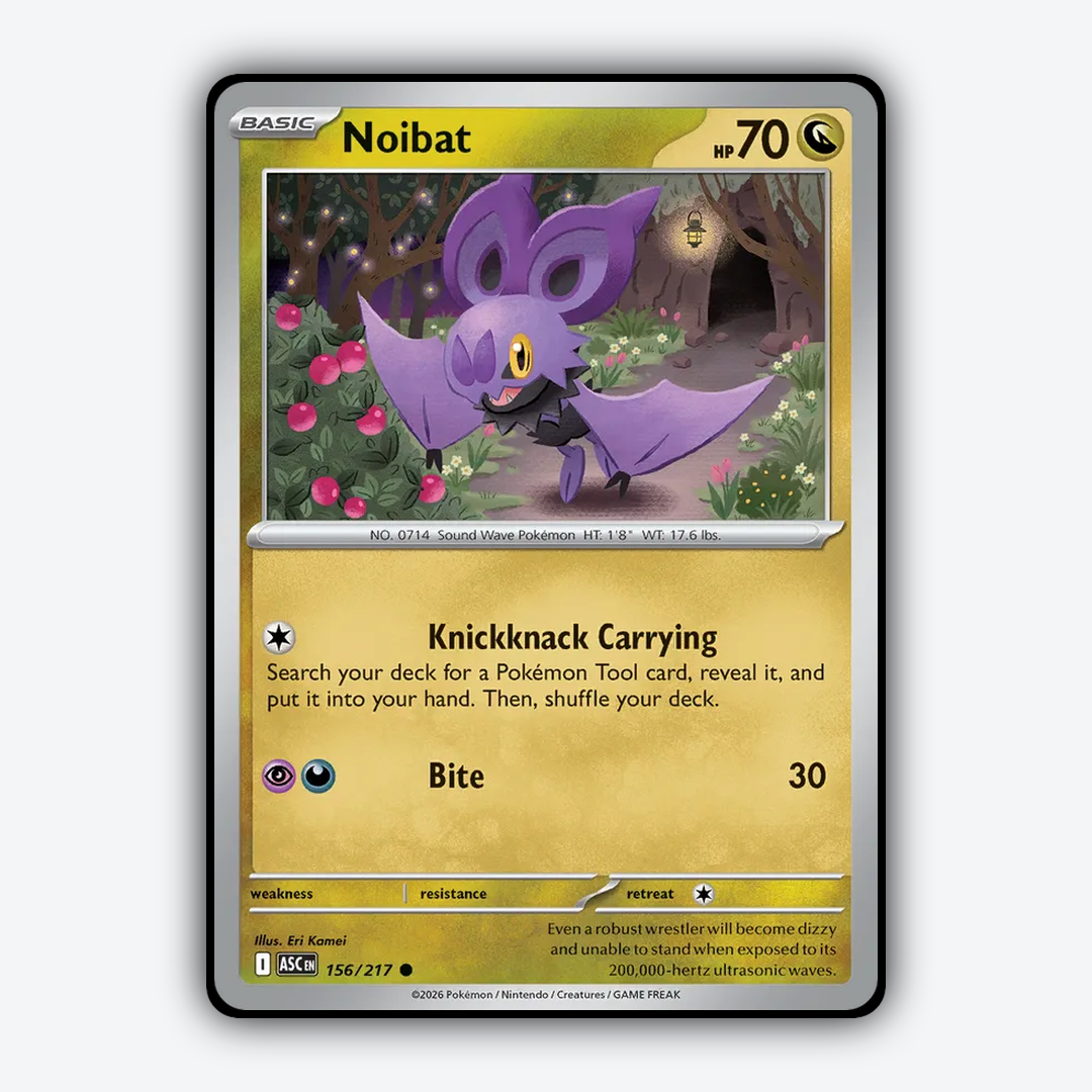 Noibat 156/217 - Ascended Heroes Set - Card Rug