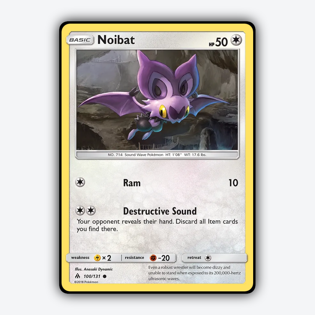 Noibat 100/131 - Forbidden Light Set - Card Rug