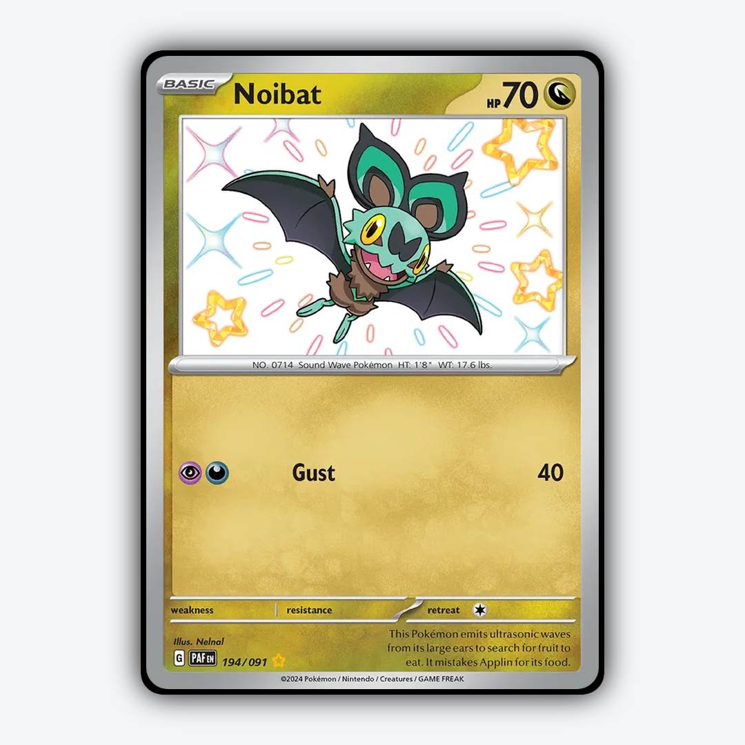 Noibat #194 - Paldean Fates Set - Card Rug