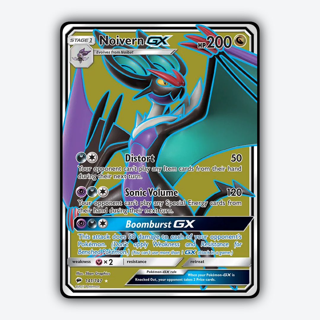 Noivern-GX 141/147 - Burning Shadows Set - Card Rug