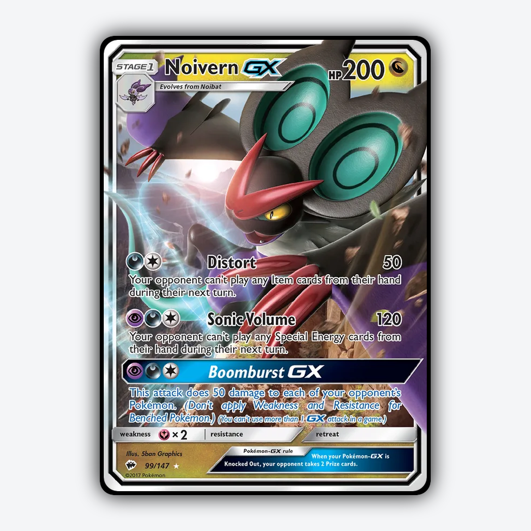Noivern-GX 099/147 - Burning Shadows Set - Card Rug