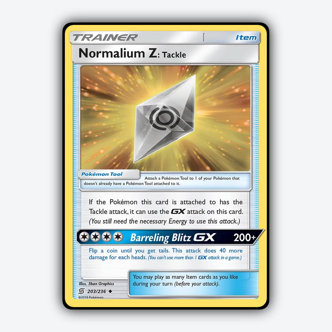 Normalium Z: Tackle 203/236 - Unified Minds Set - Card Rug