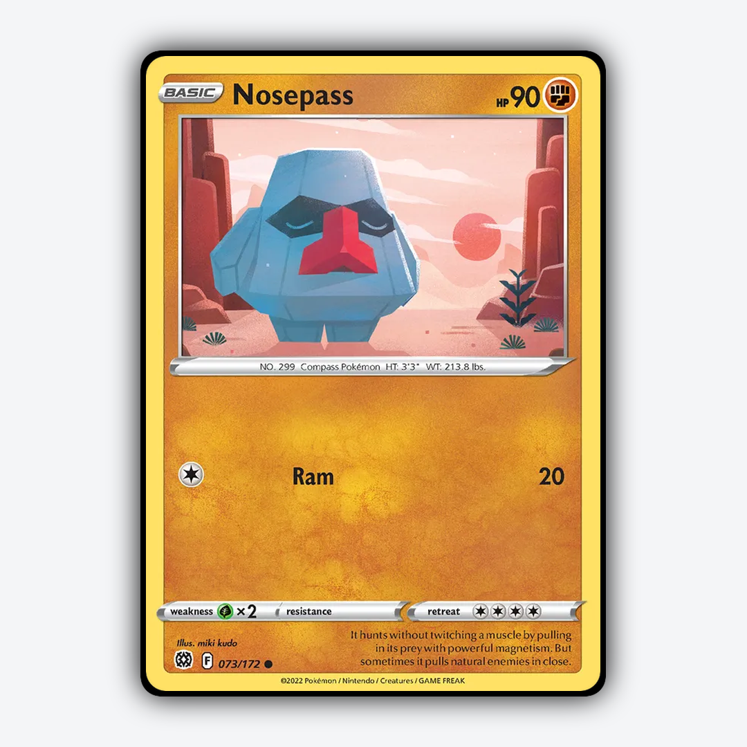 Nosepass 073/172 - Brilliant Stars Set - Card Rug