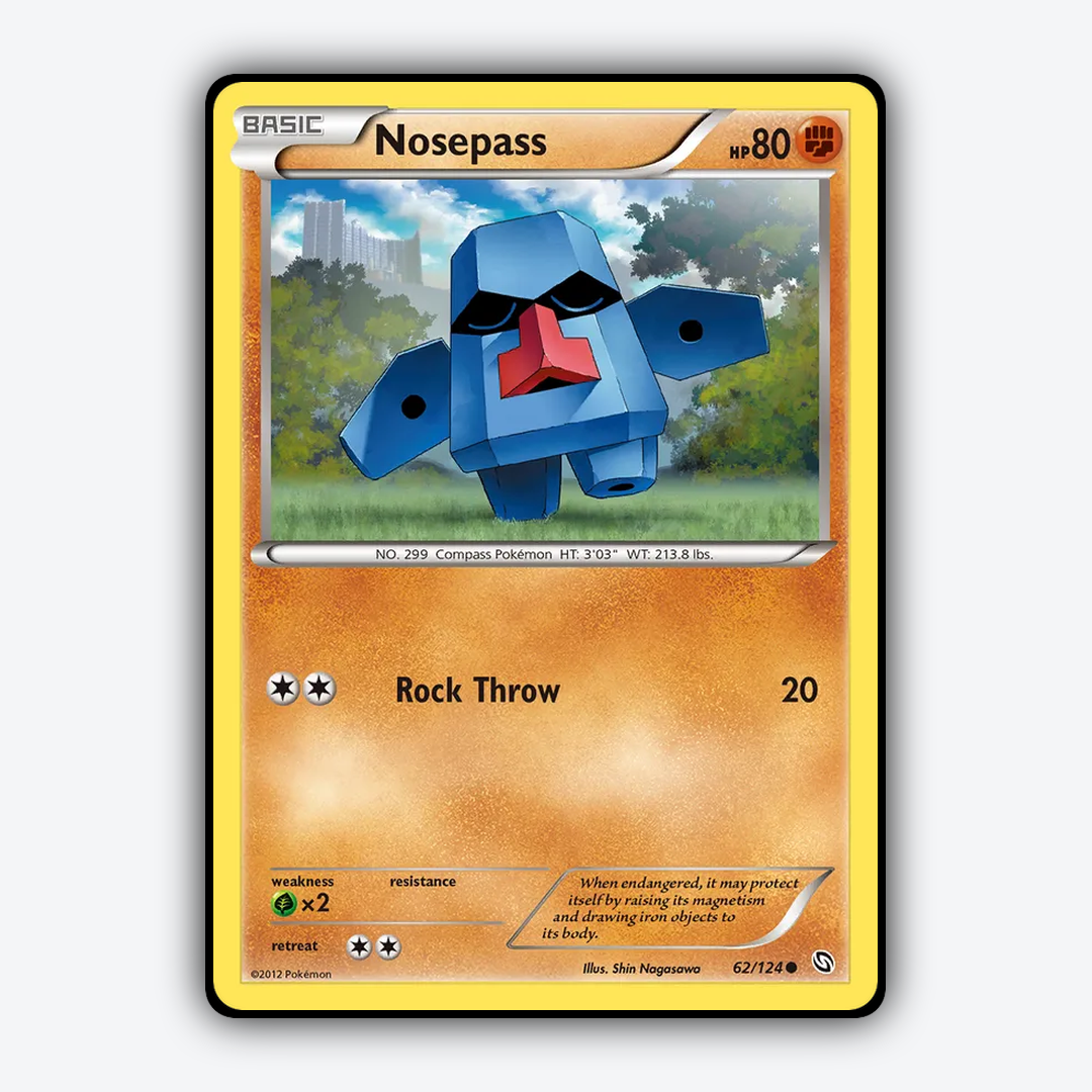 Nosepass 062/124 - Dragons Exalted Set - Card Rug