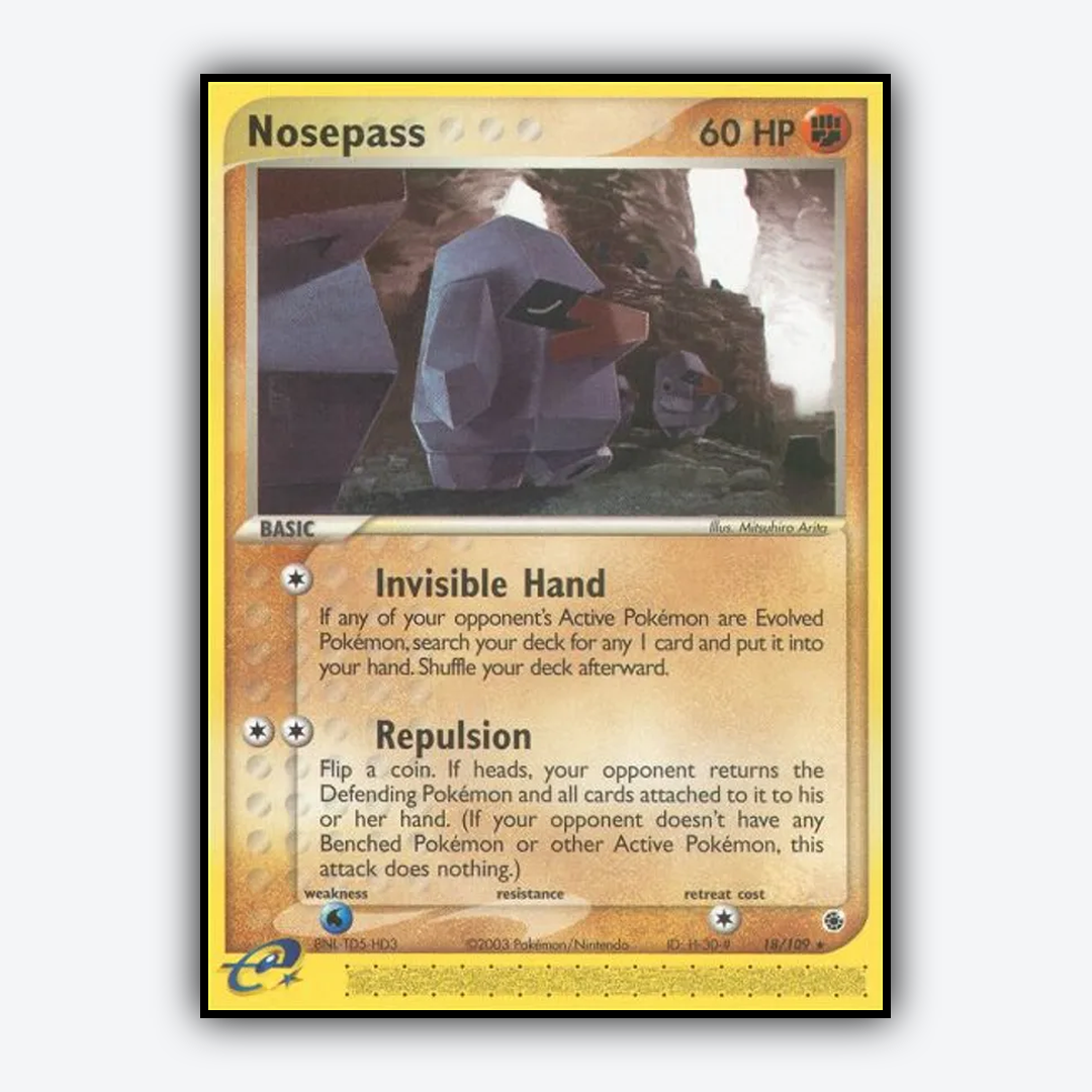 Nosepass 018/109 - Ruby & Sapphire Set - Card Rug
