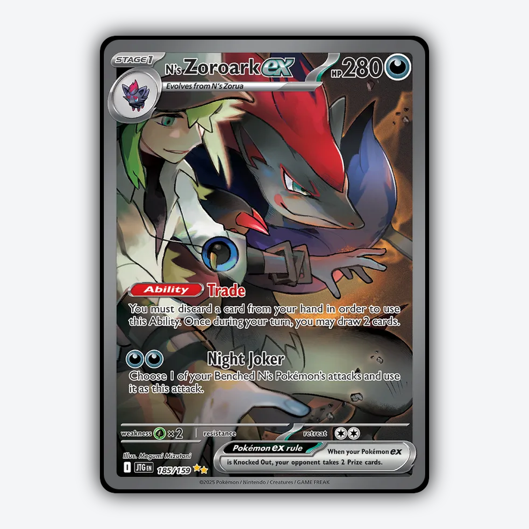 N's Zoroark ex #185 - Journey Together Set - Card Rug