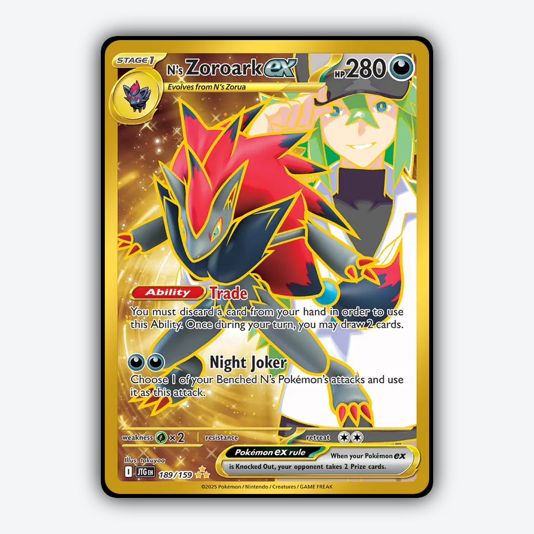 N's Zoroark ex #189 - Journey Together Set - Card Rug