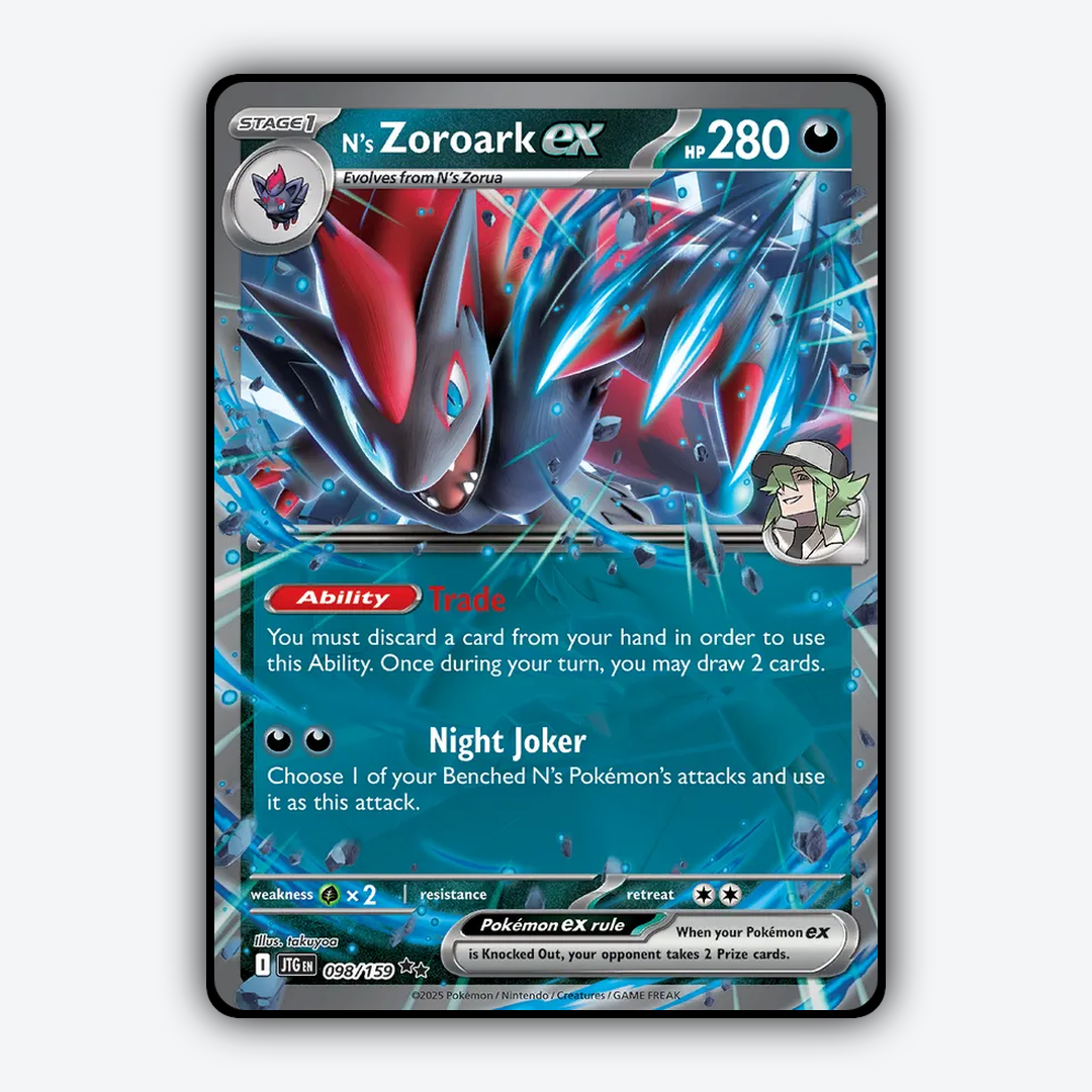 N's Zoroark ex #98 - Journey Together Set - Card Rug