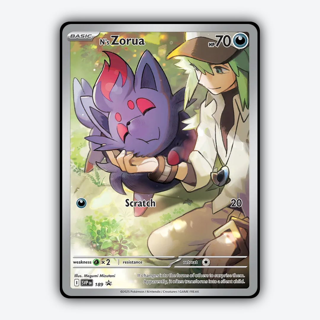 N's Zorua #189 - Scarlet & Violet Black Star Promos Set - Card Rug