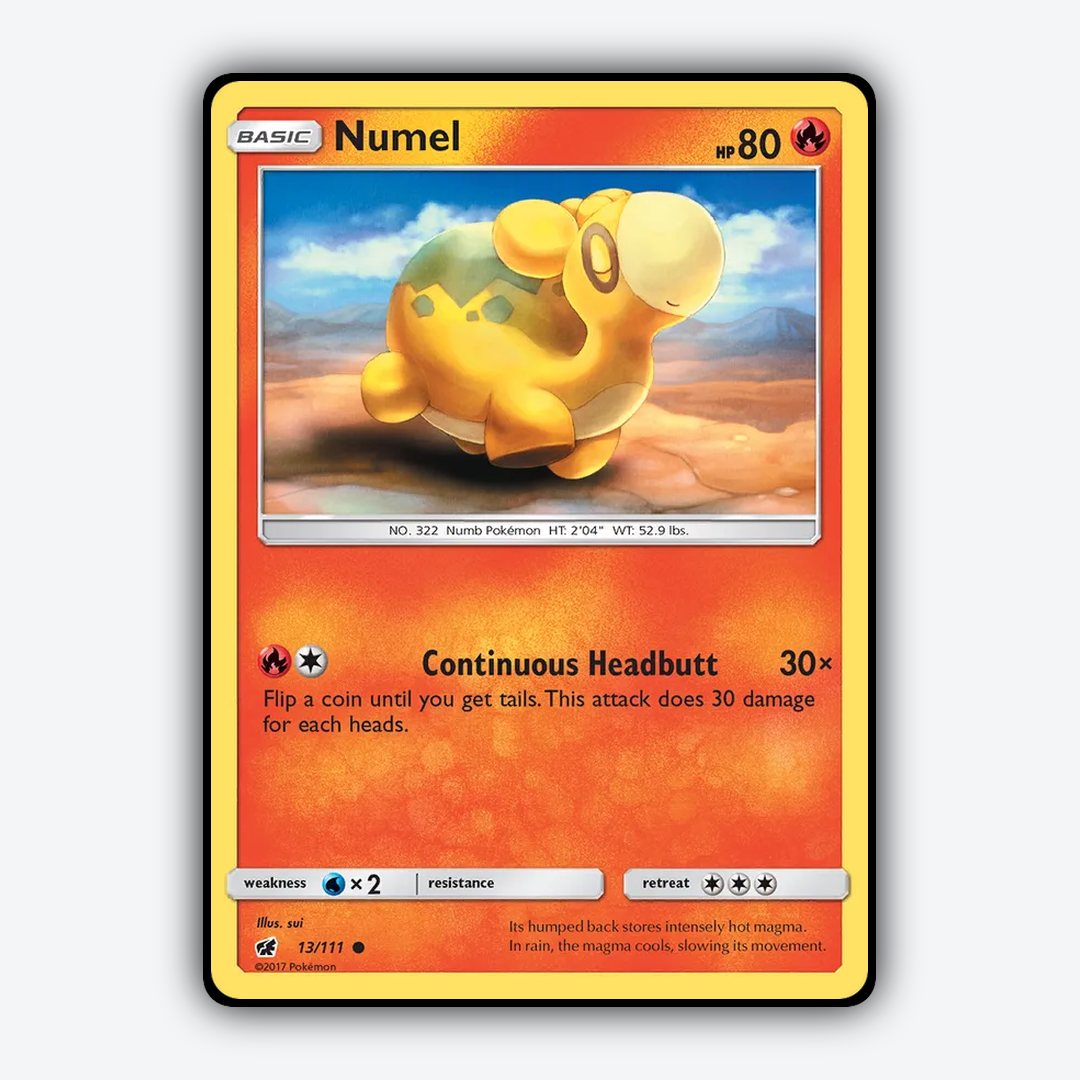 Numel 013/111 - Crimson Invasion Set - Card Rug