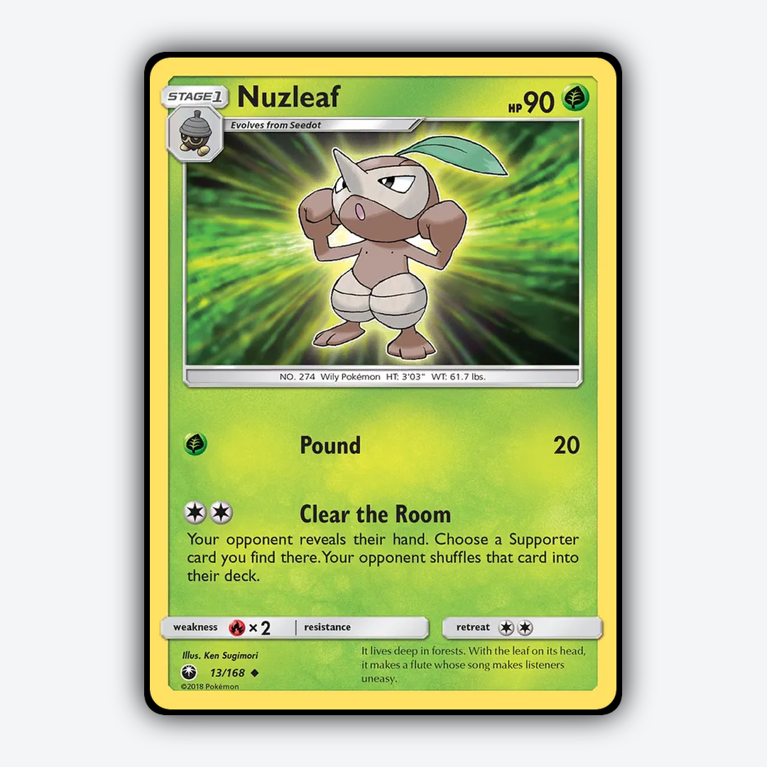 Nuzleaf 013/168 - Celestial Storm Set - Card Rug