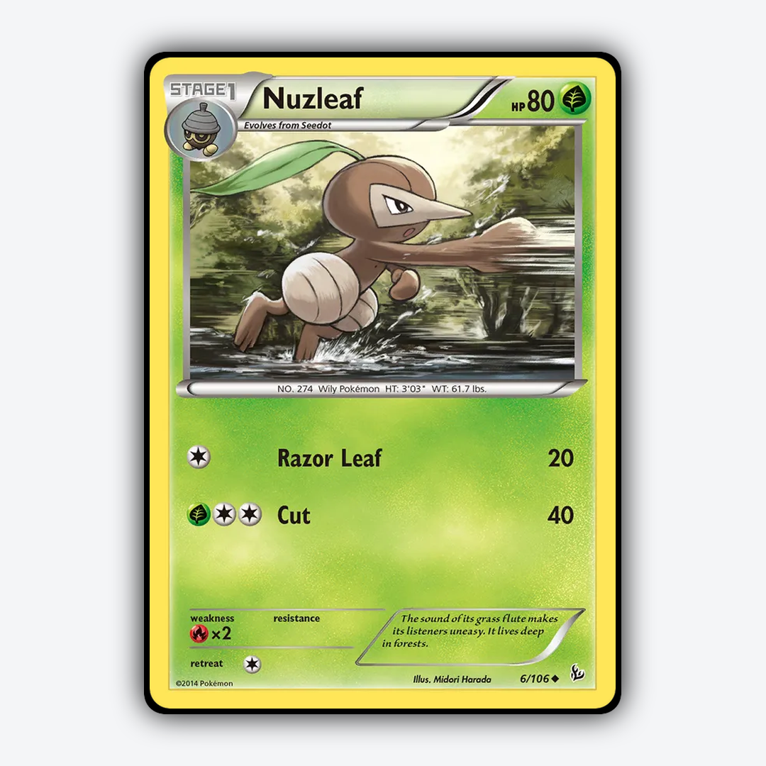 Nuzleaf 006/106 - Flashfire Set - Card Rug