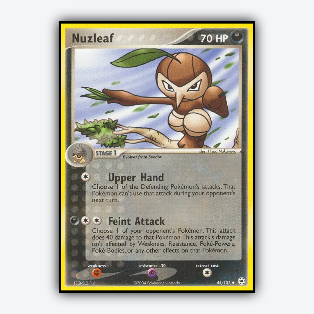 Nuzleaf 045/101 - Hidden Legends Set - Card Rug