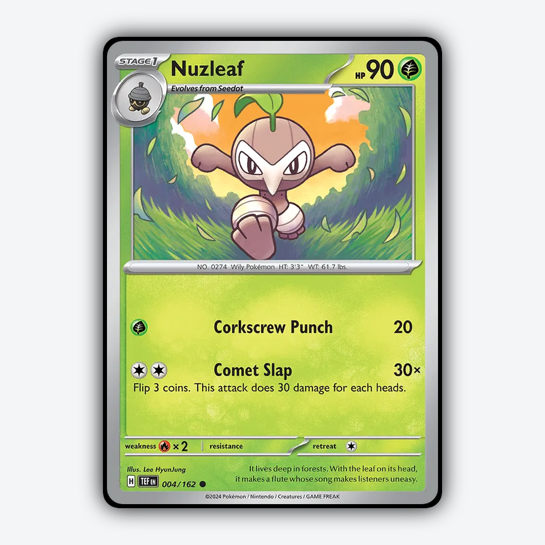 Nuzleaf 004/162 - Temporal Forces Set - Card Rug