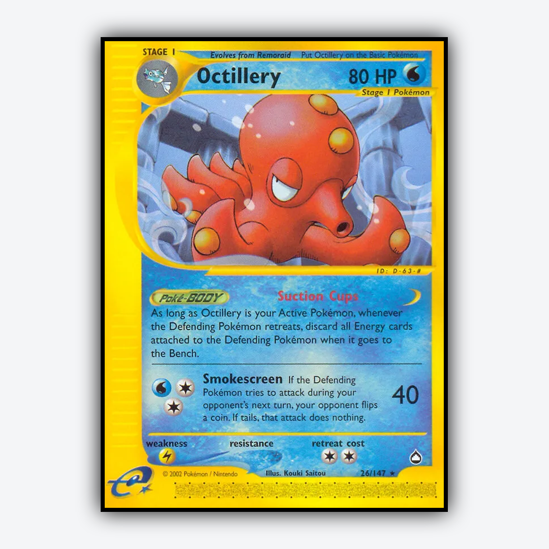 Octillery 026/147 - Aquapolis Set - Card Rug