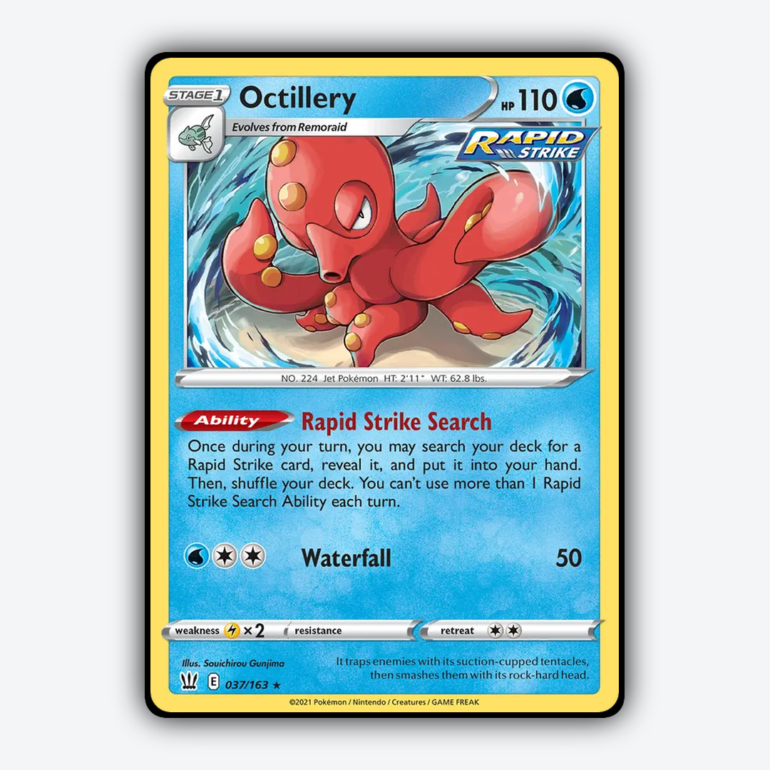 Octillery 037/163 - Battle Styles Set - Card Rug