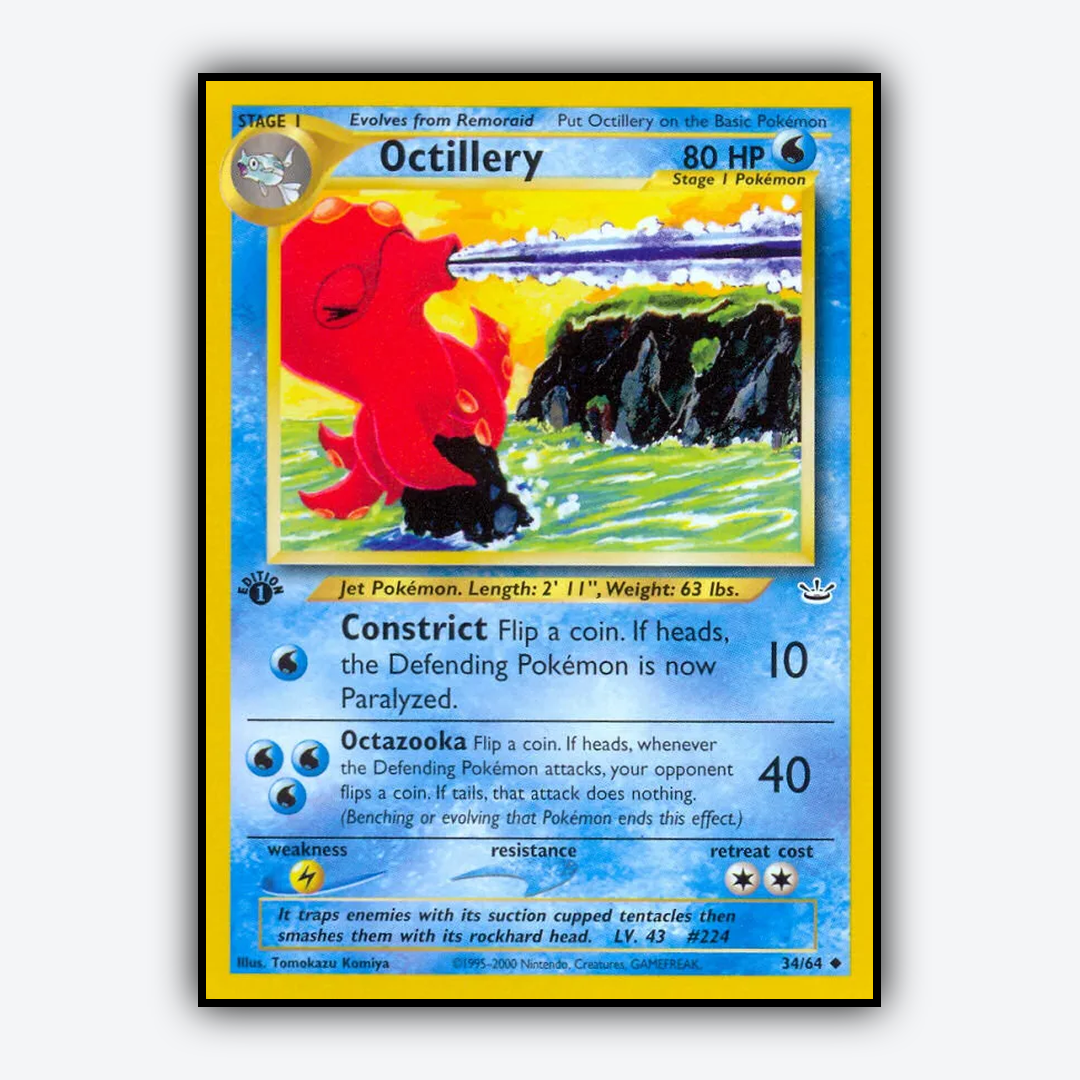 Octillery 034/64 - Neo Revelation Set - Card Rug