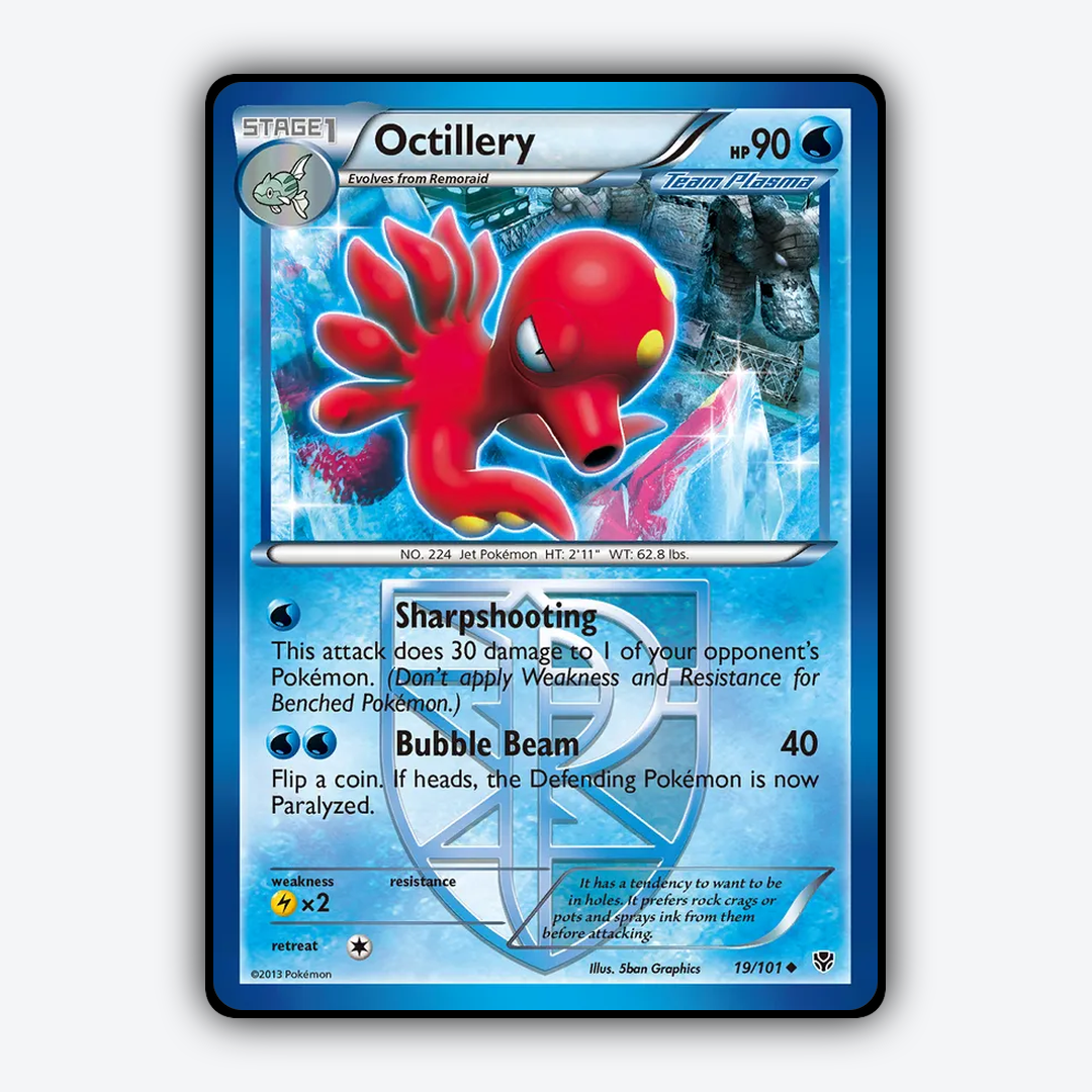 Octillery 019/101 - Plasma Blast Set - Card Rug